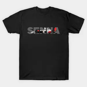 Ayrton Senna Grand Prix cars T-Shirt , Full Colors, Full Sizes, For Men, For Women