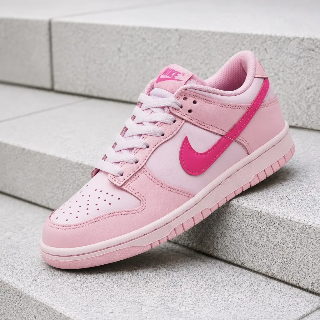 Nike Dunk Low Triple Pink DH9765-600 GS & Women's Fashion Sneaker New
