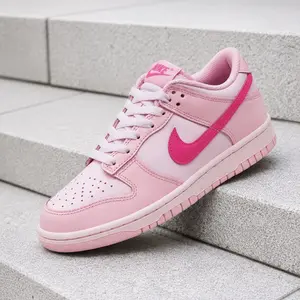 Nike Dunk Low Triple Pink DH9765-600 GS & Women's Fashion Sneaker New