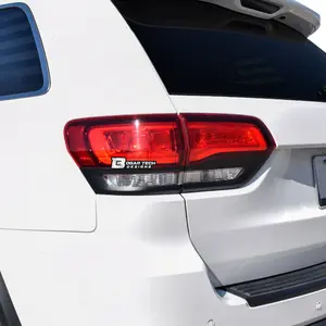 Jeep Grand Cherokee 2014–2021 Tail Light Bezel Blackout Chrome Delete Kit – Precut Gloss Black Vinyl Overlays