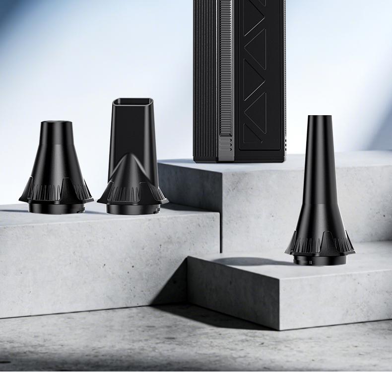 Powerful Turbo Fan 140,000 RPM Mini Portable Jet Fan Compressed Air Duster Keyboard Cleaner Type-C Rechargeable Handheld Blower for Cars PCs Snow Removal with 3-Speed Settings