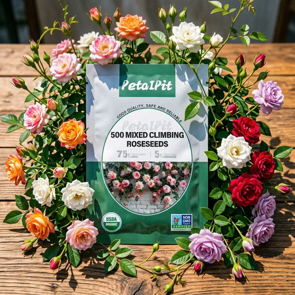 Rare Rose Seeds 300 Pcs, Special for Small-Space Planting (Gardens/Patios/Balconies/Indoor), Easy-Care Outdoor Flowers, Essential for Natural Horticulture