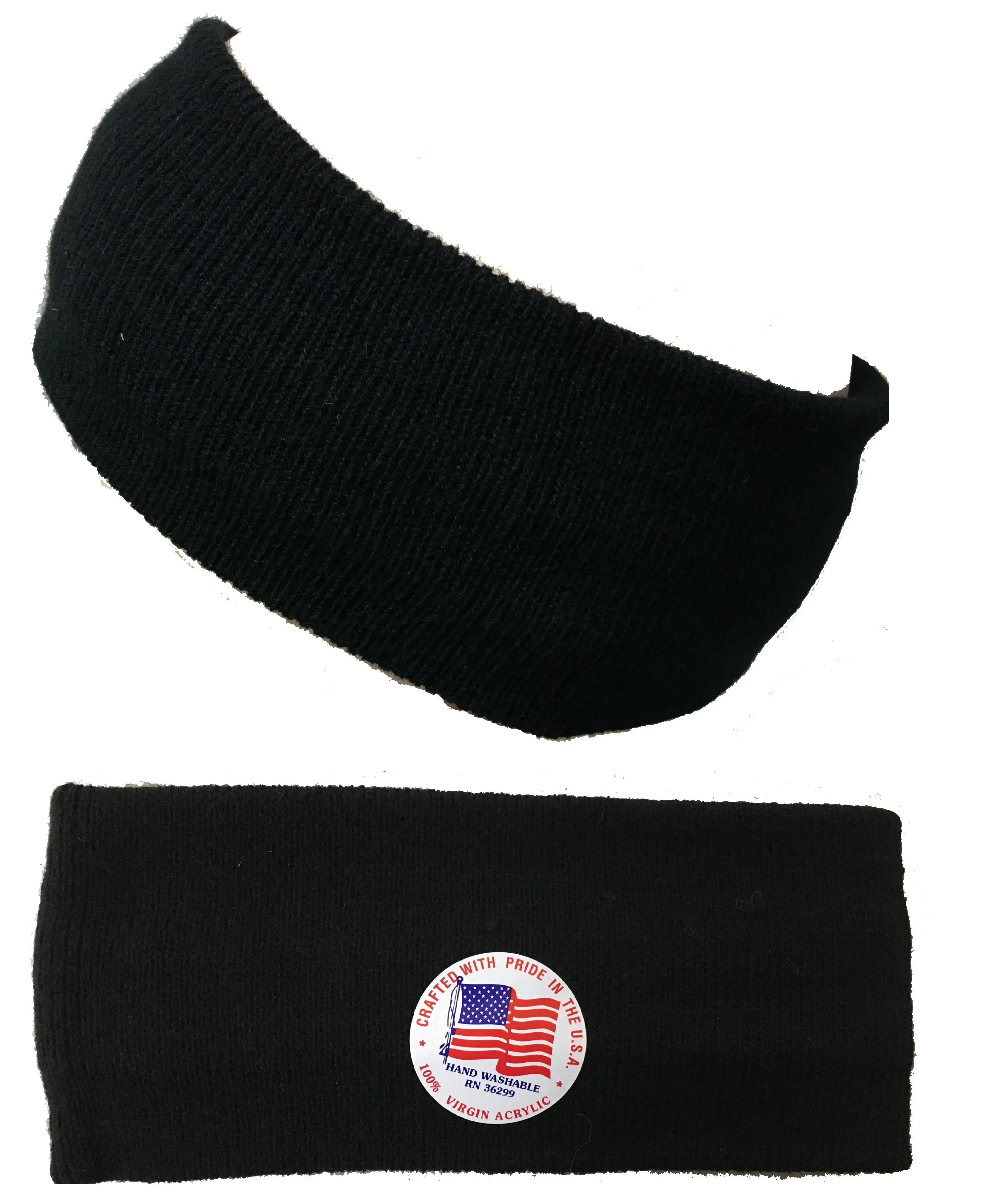 CrazyCoolBuys Black Knit One Piece Headband Earmuffs Winter Head Ear Band Snow Snowboard
