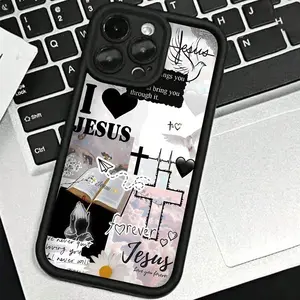 Cross Pattern Phone Case, Anti-Drop Shockproof Phone Protective Cover, Phone Accessory Compatible with iPhone cases 15 Pro max 16 14 Plus Pro Max 13 12 11 iPhoneX/XS XSMax 12 13 mini Protection Protector