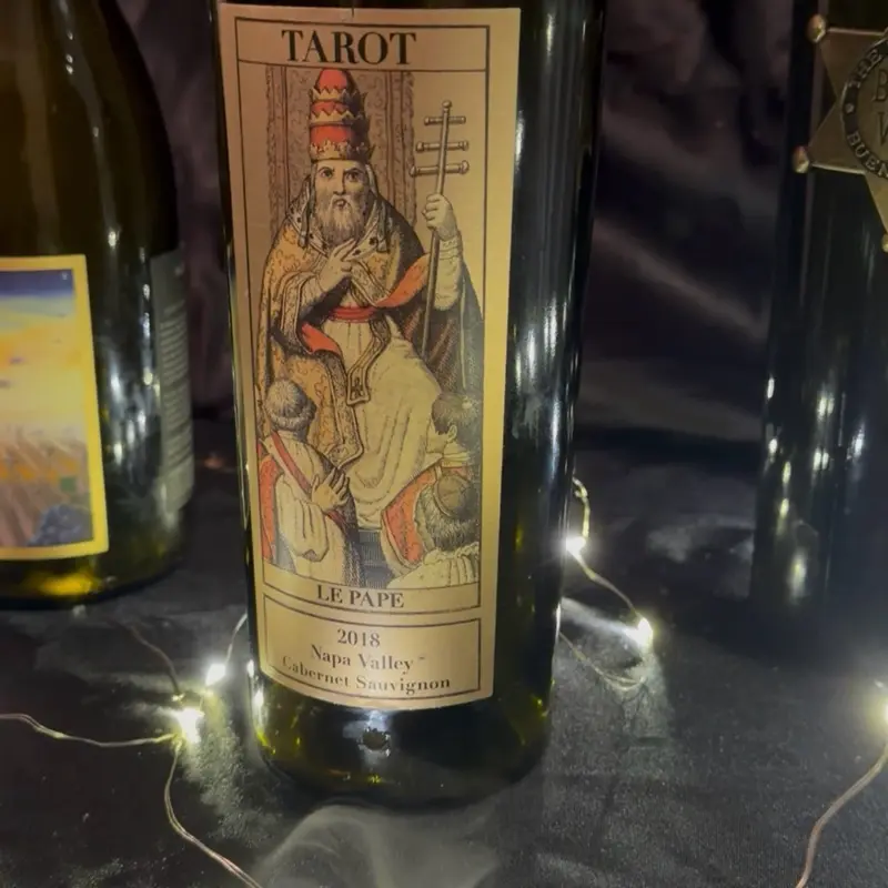 Wine Bottle Tarot Card Incense Holder