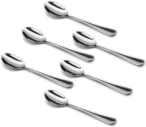 56 Demitasse Espresso Spoons, Mini Coffee Spoon, 4.7 Inches Stainless Steel Small Spoons for Dessert, Set of 6
