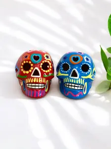Ceramic Calavera Mexicana | Halloween Decor