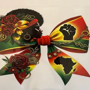 Juneteenth Full-Color Screen Print Transfers for T-shirts & Hoodies - Cold Peel Vibrant Prints Smooth Finish Ready to Press Cotton Polyester Blends