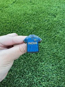 India Cricket Jersey Enamel Pin, Indian Cricket Pin, India Sports Pin, Cricket Fan Pin, Blue Jersey Pin, India Flag Colors Pin, Hard Enamel Lapel Pin, India Gift