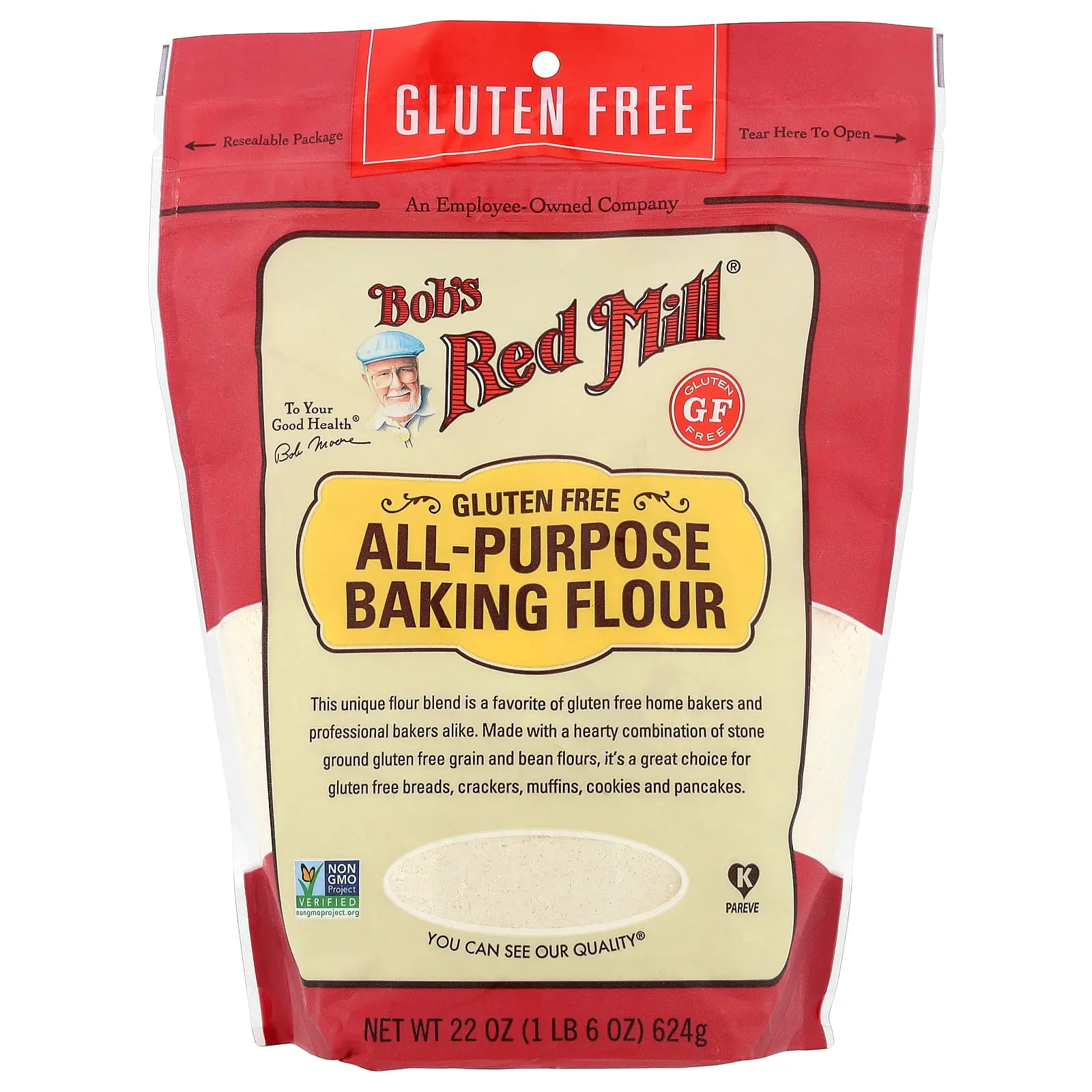 Bob's Red Mill All-Purpose Baking Flour, Gluten Free, 22 oz (624 g)