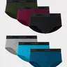 Hanes Comfort Flex Men's Brief Underwear Mid-rise 6-pack Multi Pack Comfortable Fit Soft Stretch Fabric Breathable 782wb6