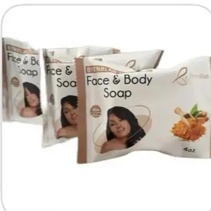 3 pcs Byenblan Turmeric Face & Body Soap 4oz - Brighten & Balance for Optimal Health & Wellness Skincare - 7 Days Results Hand Made with Love