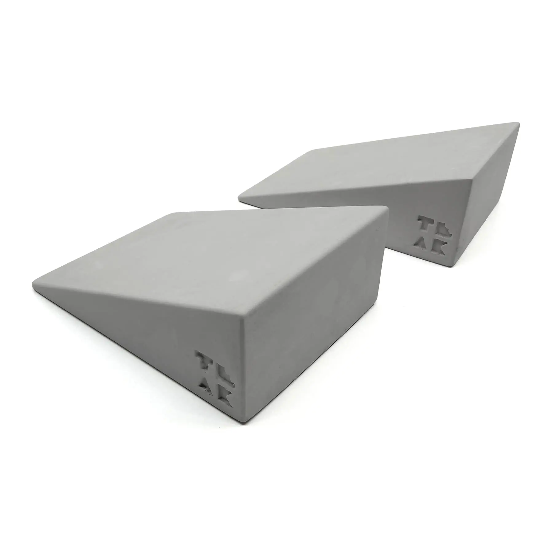 2PK Monument Series Concrete Lowboy 1.5 Kicker Ramps, Medium - 4" Long, 1.5" Tall,  - "Sterling Gray" Colorway