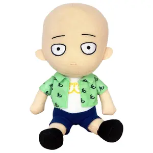 One Punch Man - S2 Saitama "Caped Baldy" Sitting Plush 7"H