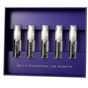Ascention Parfums Scent Spell Collection - 5 x 3ml Crystal-Imbued Parfums for Love, Enchant, Inspire, Prosperity, and Peace
