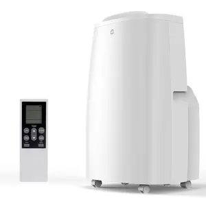 14,000 BTU Dual Hose Portable Air Conditioner with Heat, 4-in-1 Portable AC Unit for Rooms Up to 750 Sq. ft., Cooling, Dehumidifier, Fan and Heater with Remote, Sleep Mode, Self-Evaporation