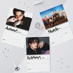 SKZ Kpop 2026 Wall Calendar - 12 Month Calendar w/ Member Birthdays, Kpop Fan Gift, Kpop Merch, SKZ Calendar, STAY Gift
