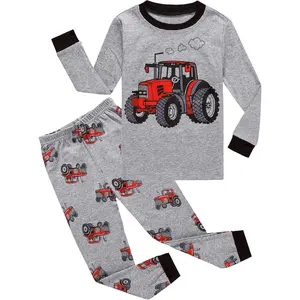 P-AD048    Little Big Boy Pajamas Sets 100% Cotton Pjs Kids Jammies