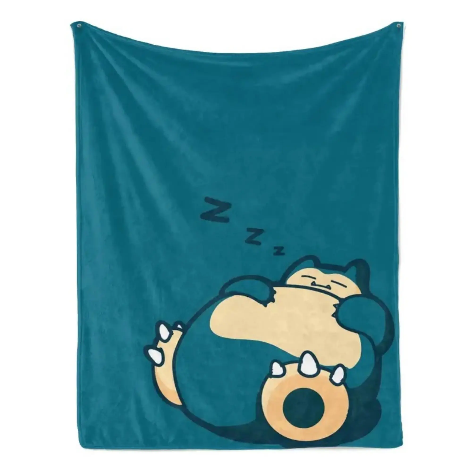 Snorlax Cartoon Blanket Ultra Air-conditioning quilt, soft and thin style Flannel Throw Blanket Warm Cozy Fleece Blankets Gifts for Kids Boys Girls Travelling Camping Sofa Bed