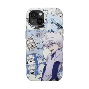 Retro Killua Anime Manga Tough Phone Case for iPhone17 17pro 17 16 15 14 13 12 11, HxH Phone Accessory, Perfect Gift for Hunter x Hunter Lovers