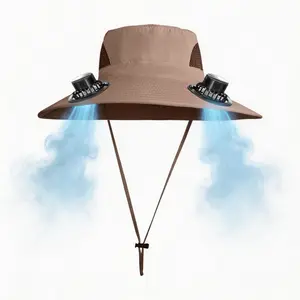 Solar Fan Hat Ultimate Sun Protection with Built-In Fan USB Rechargeable Anti-Mosquito Dustproof for Outdoor Work Fishing Hiking Summer Adventures