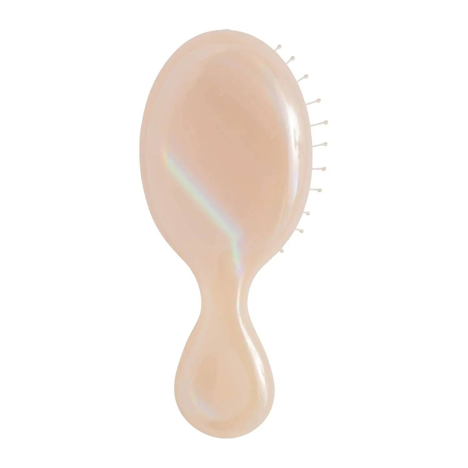 Mini Detangler Hair Brush, Cream (Iridescence Icon), Detangling Travel Hairbrush, Ultra-Soft IntelliFlex Bristles Glide Through Tangles with Ease, Pain-Free, All Hair Types, Limited Edition