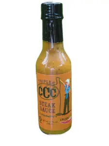 CIN CHILI & COMPANY Triple C Steak Sauce - Flavorful Garlic Dip with Chilli - Quality Spicy Sauce for Meats & Side Dishes - 9.5 oz Bottle