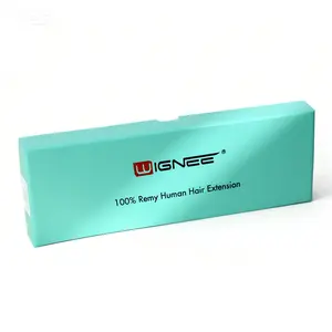 WIGNEE 1 Pack Green Gift Box with Lids for Present - 1 Extra Large 10''*3.5" (1" Deep) Green Gift Boxes for Hair Extensions Wrapping