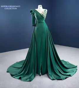 Emerald Green Couture Evening Dress
