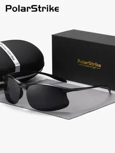 1 Pair PolarStrike Unisex Half Frame Irregular Frame Sunglasses Lightweight frames, effortless wear UV400 Polarized Glasses