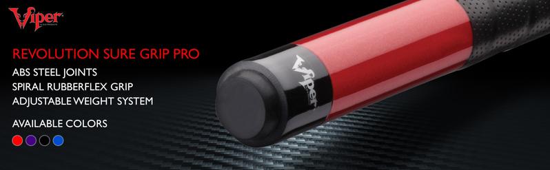 Viper Revolution Sure Grip Pro Purple Billiard/Pool Cue Stick