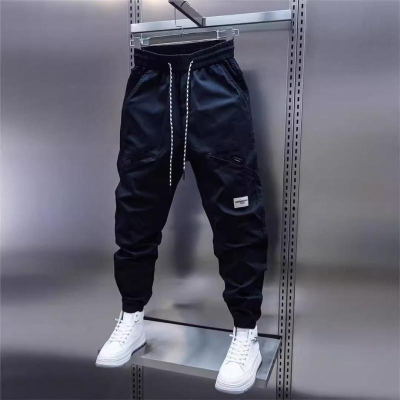 Men's Harem Pants Man Breathable Men's Clothing  New Casual Pants Man Straight Trousers, Casual Regular Fit Utility Jogger Bottoms, Men's Trousers for All Seasons, Pants for Men, Mens Pants, Pants for Men