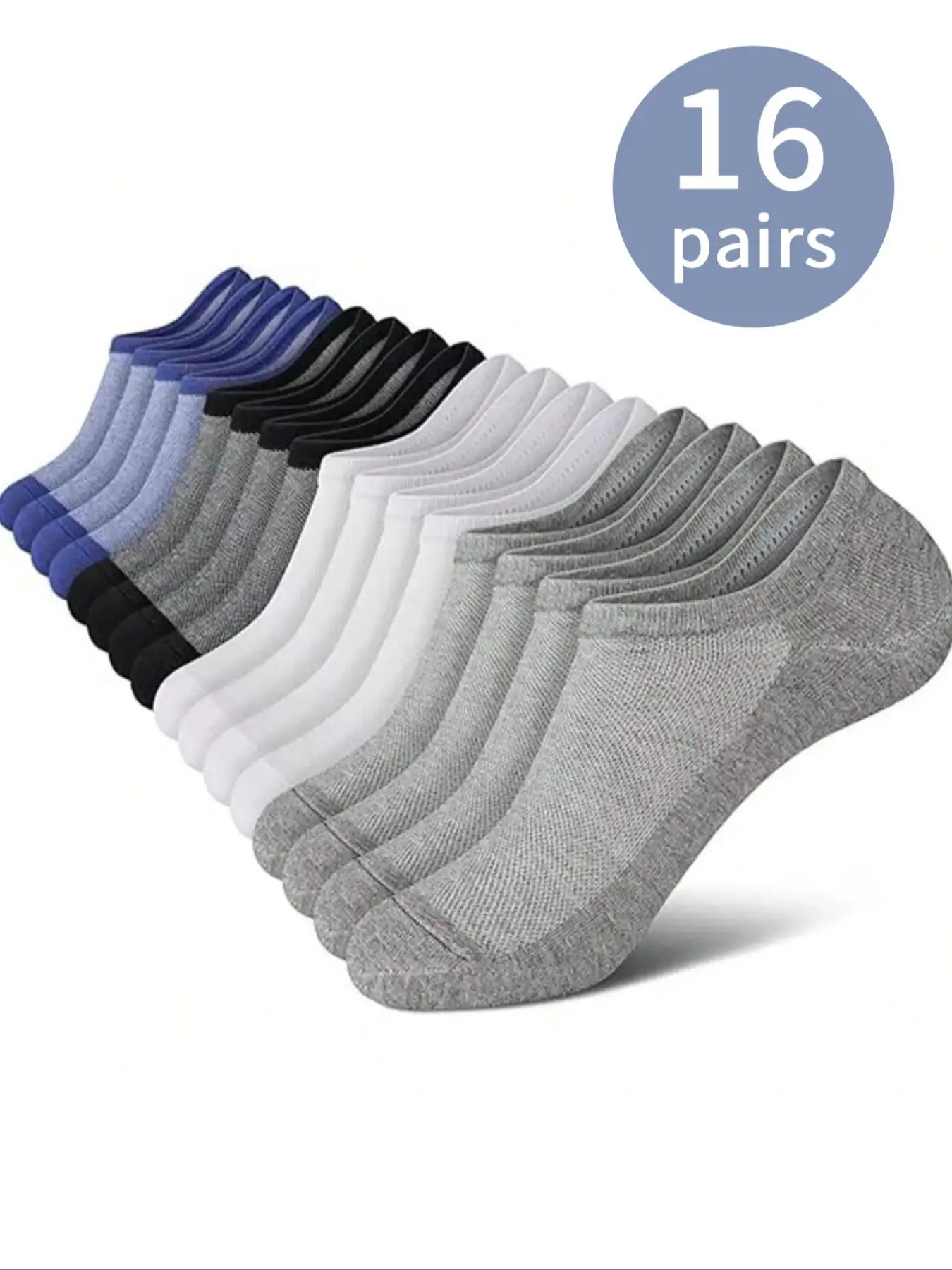Men's Solid/patchwork Ankle Socks, Casual Comfy Breathable Low Cut Socks for Daily Wear, Multipack Knit Hosiery for Men, Gifts Boyfriend, Menswear