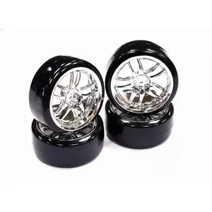 Type III Complete Wheel & Tire Set (4) for Drift Racing W=26mm Offset 3.5mm