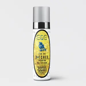 Eau Du Btches - Wiggle Waggle Premium Dog Cologne, 3.4 fl oz - All-Natural & Alcohol-Free - Luxury Long Lasting Scent