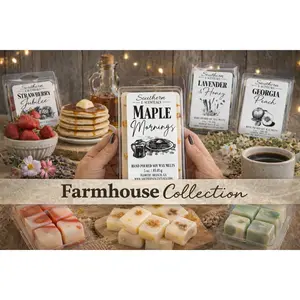 Farmhouse Wax Melts | Bakery & Cozy Home Scents | Highly Scented Soy Wax Melts