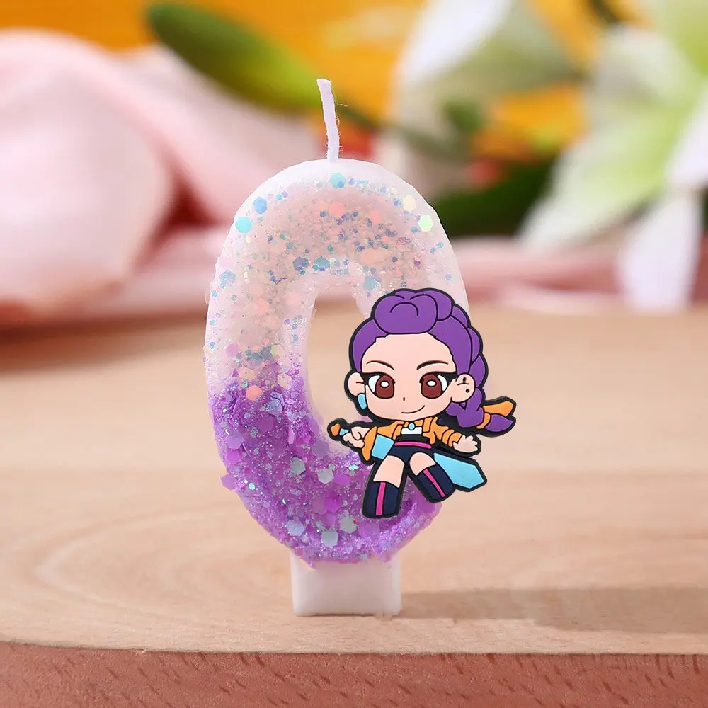 Digital Candle Cake Decoration, Kpop Girl Group Princess Birthday Candle, Cartoon Birthday Candle, Number Candle for Celebrations, Birthday Cake Decorations, Birthday Cake Candles