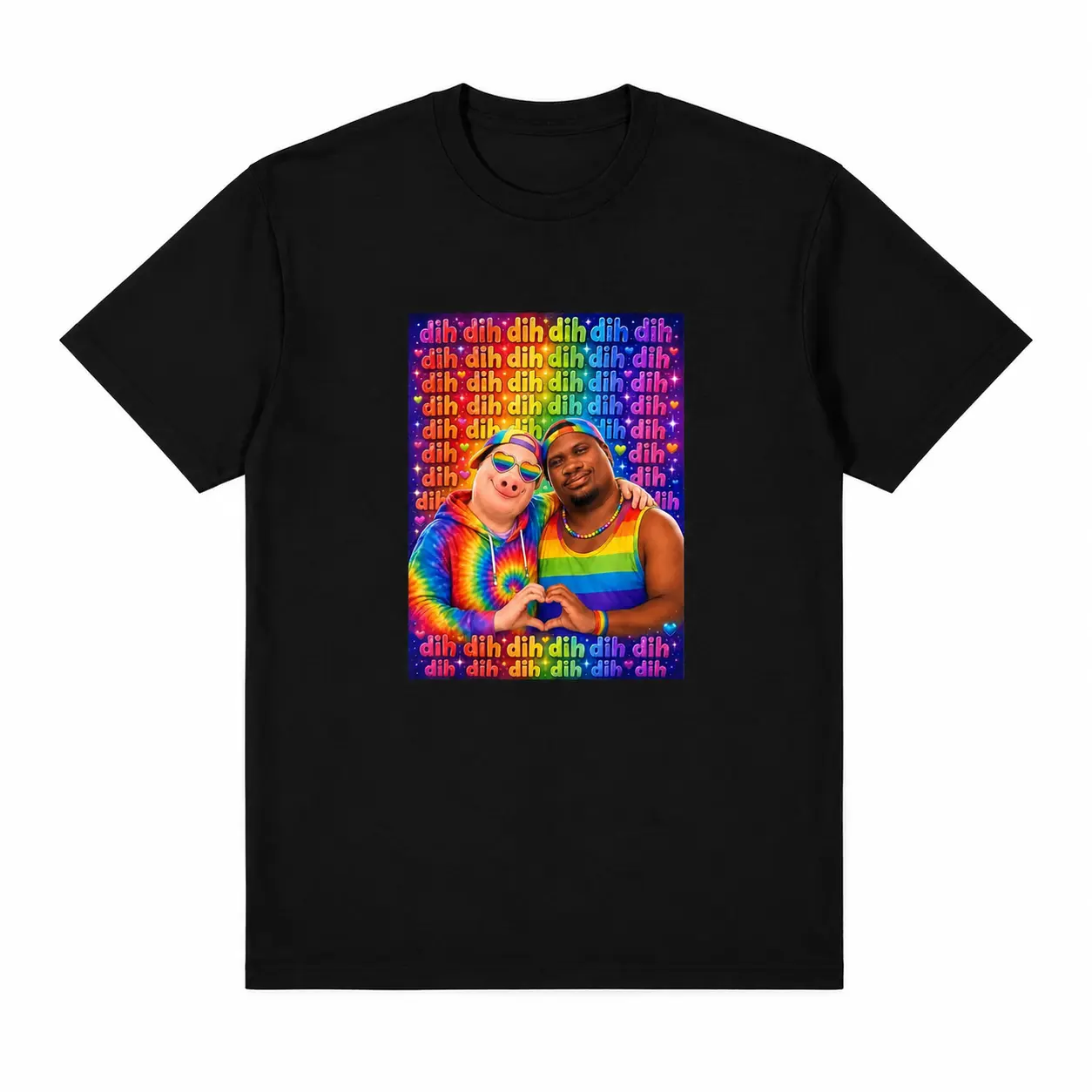 John Pork Dequavious Pork Dih Gay Pride Month Brainrot Meme T-Shirt Women Men Unisex Cotton Clothing Streetwear
