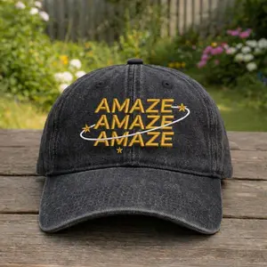 Amaze Amaze Amaze Embroidered Wash Cap, Rocky Eridian Hat, Project Hal Mary , Amaze Retro Sci Fi Sun Hat, Ryland Grace Inspired Gift