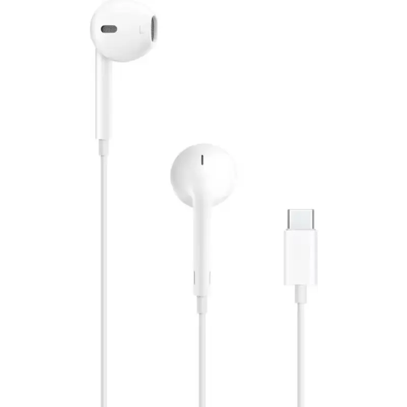 Type C Wired Stereo In-Ear Earbuds with Custom Grip, Portable Audio for Workout Use with iPhone, Android Devices