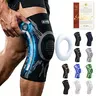 Kuangmi Smart Knob Knitted Adjustable Compression Knee Sleeve for Adults - Patella Gel Pad, Side Stabilizers, Customizable Injury Recovery Gear for Joint Pain Relief, Every Athlete