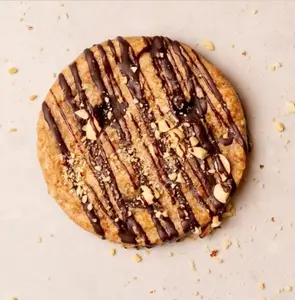 PB Bliss Cookies - Classic Peanut Cookies with Dark Chocolate Drizzle - Gluten Free Dairy Free Vegan Paleo Friendly Snack