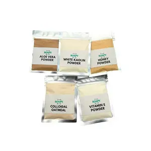 Soap Making Kit Soothing & Moisturizing Powders Set – DIY Calming Bars with Honey, Aloe Vera, Colloidal Oatmeal, Vitamin E & White Kaolin Clay – Complete Hydration Kit