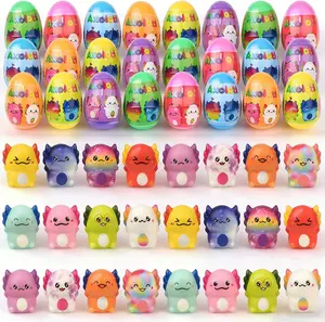 Mothers Day Gifts 24 Pack Prefilled Easter Eggs with Axolotl Slow Rising Squishy Toys Inside Toys for Kids Girls Boys Easter Basket Stuffers Gifts Party Favors