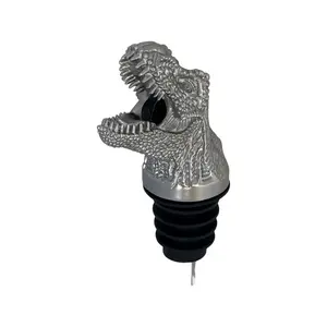 Animal Wine Aerator Pourer Spout – Funny Wine Gift for Men & Women – Novelty Animal Wine Accessory for Parties & Home Bar - TREX, Unicorn, GOAT, Elephant, Tiger, Lion