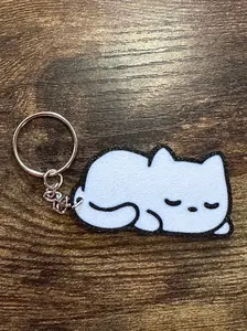 Cute Lazy Cat Bag Charm/Keychain