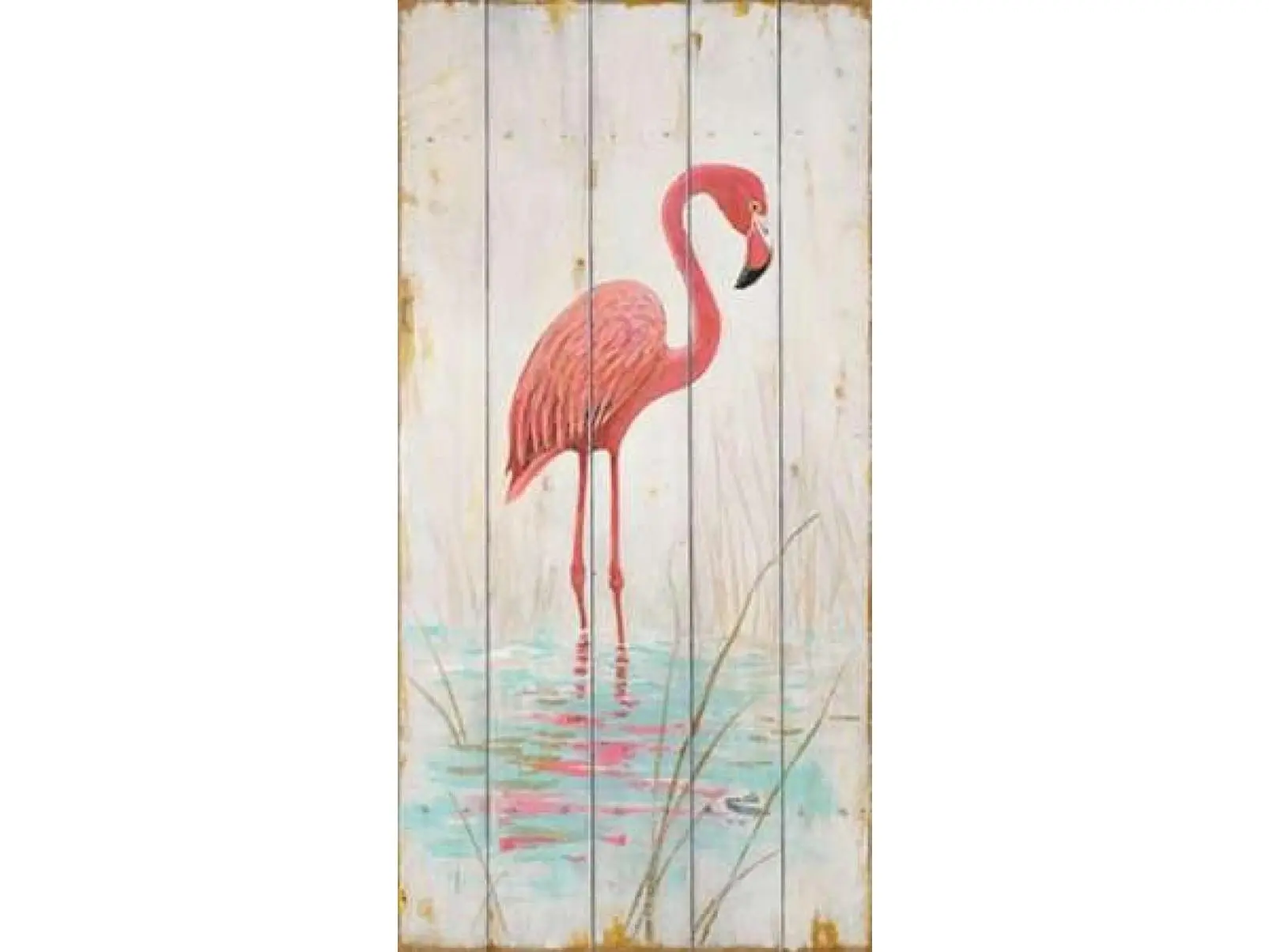 Art In Motion PDX011FIS1235ASMALL Flamingo Poster Print by Arnie Fisk, 10x20 in Small Wall Decor, Home Decor for Room