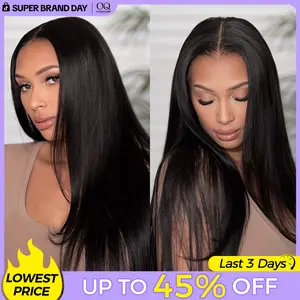 [Free Upgraded] OQ HAIR Wear And Go Glueless Wigs Pre Cut 7x5 HD Straight Lace Human Hair Wigs Pre Bleached Tiny Knots Beginner Friendly #DealsForYouDays