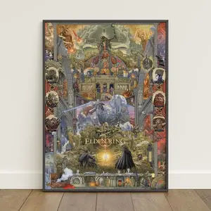 Elden Game Poster  Malenia Blade of Miquella Wall Art1 - [No Frame]