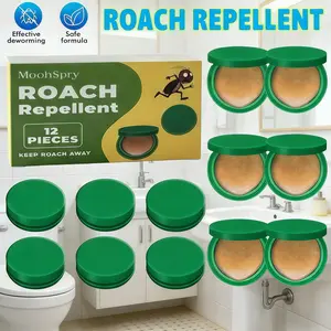 Roach Killer Indoor Home Infestation Treatment - Fast Acting Gel Bait Traps for Kitchen, MoohSpry 12 Pcs Professional Cockroach Control Kit